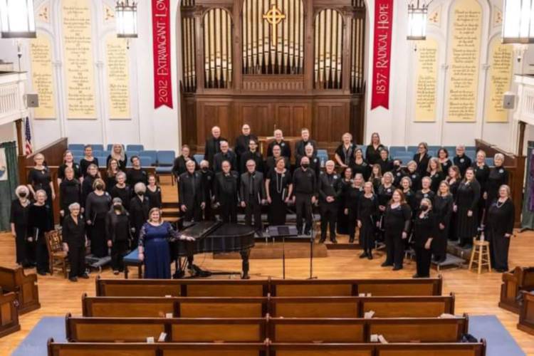 The Concord Chorale performs in January 2023.