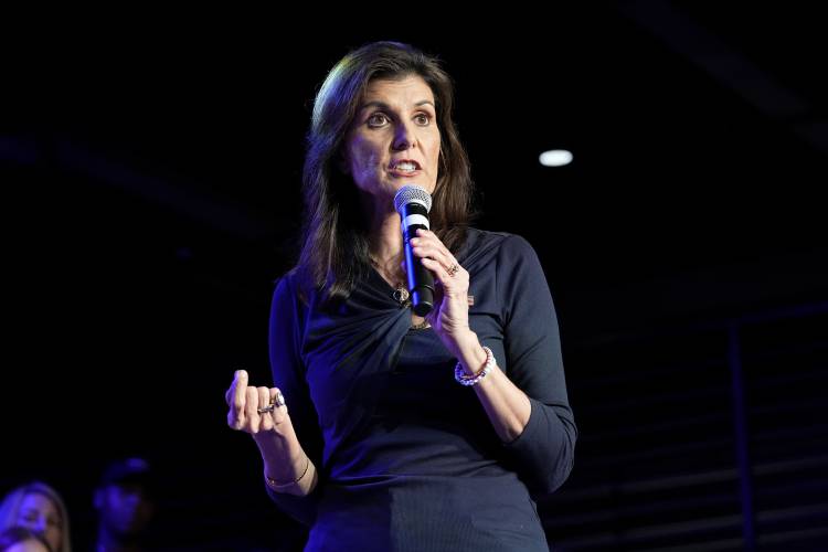 Republican presidential candidate former UN Ambassador Nikki Haley speaks at a campaign event in Forth Worth, Texas, Monday, March 4, 2024. (AP Photo/Tony Gutierrez)